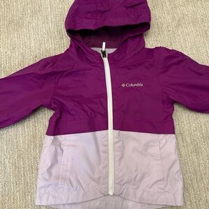 Columbia Purple Hooded Jacket Fleece Lined